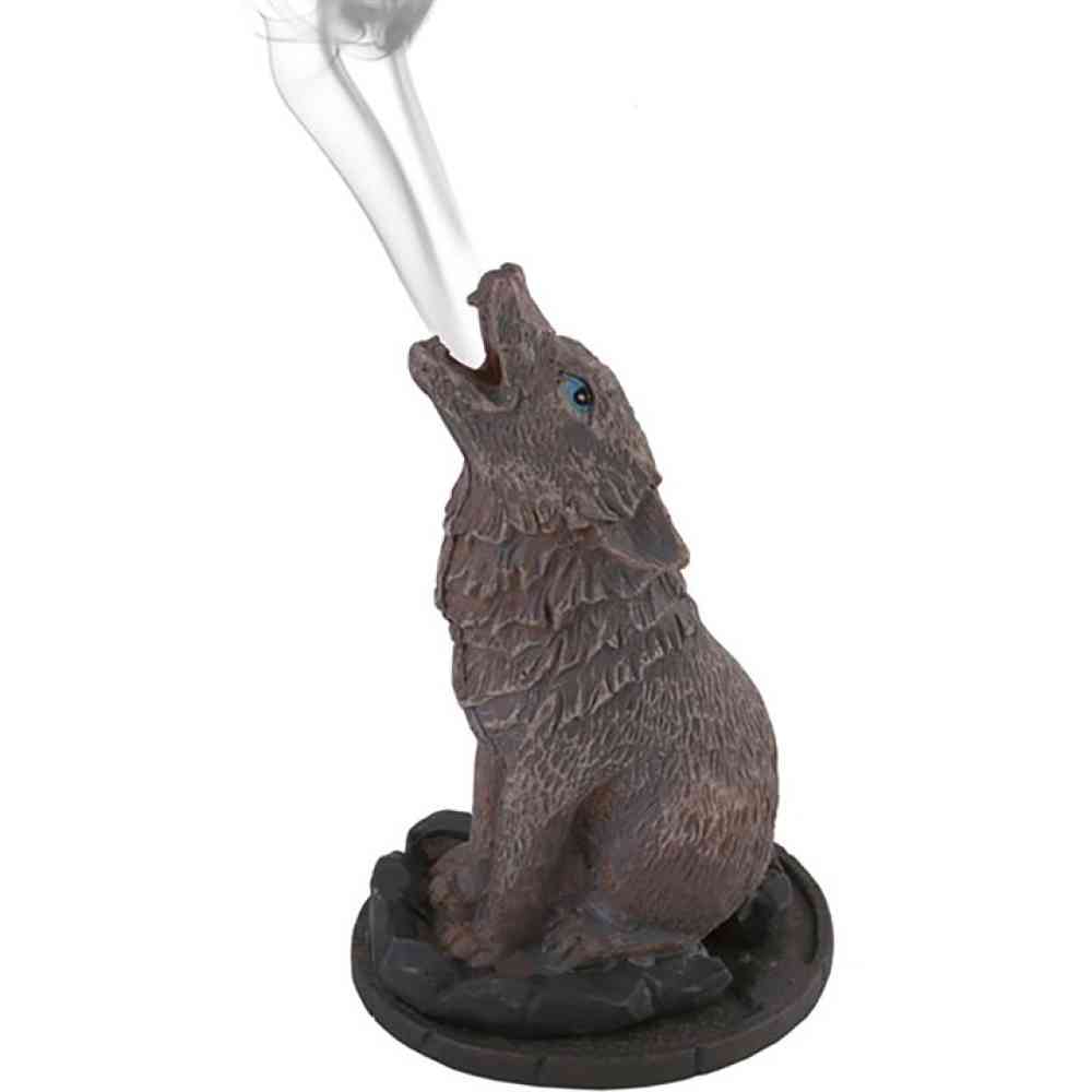 Something Different - Wolf Incense holder - Brown